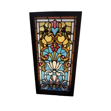 AG1101 Antique Victorian Landing Window c1890 Beveled Jewels Original Glass