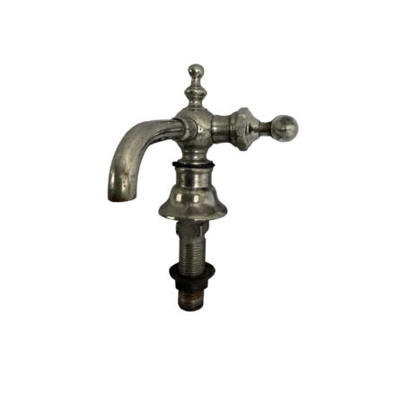 VP1011 Antique c1910 Nickel Plated Brass Fuller Ball Lavatory Faucet As Is