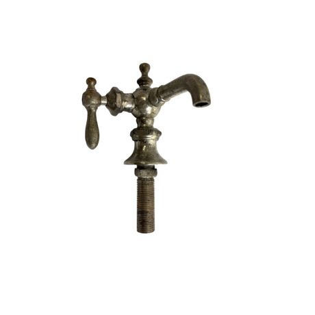 VP1012 Antique c1910 Nickel Plated Brass Fuller Ball Lavatory Fixture As Is