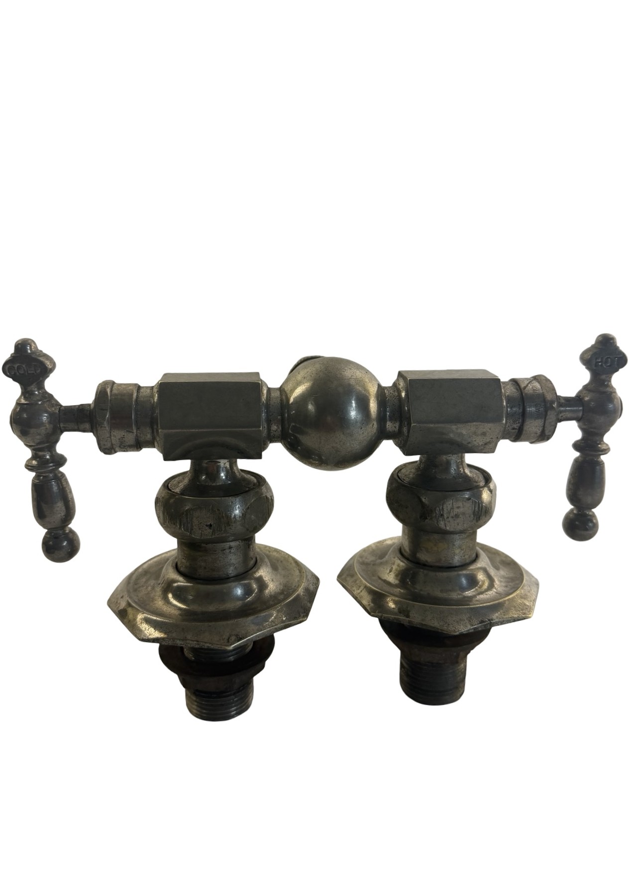 VP1009 Antique c1920s Brass Deck Mount A.Y. McDonald Fuller Ball Faucet - Image 6