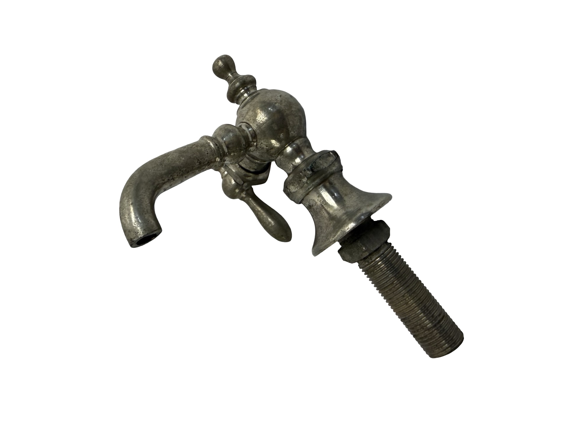 VP1012 Antique c1910 Nickel Plated Brass Fuller Ball Lavatory Fixture As Is - Image 2