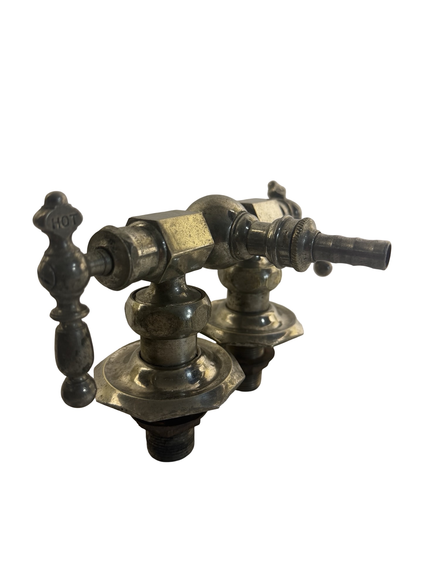 VP1009 Antique c1920s Brass Deck Mount A.Y. McDonald Fuller Ball Faucet - Image 2