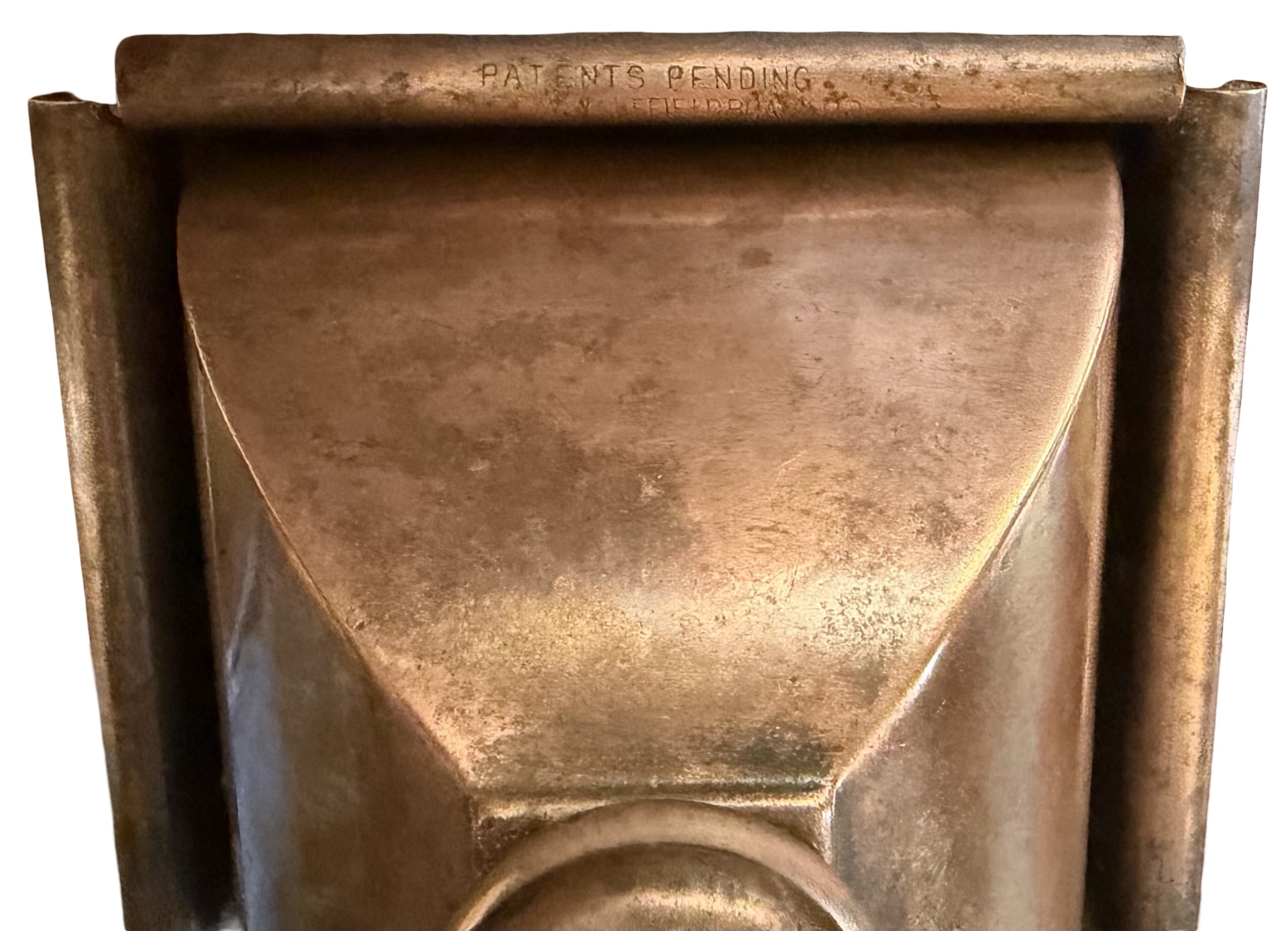 VL1398 Antique c1910 Brass Craftsman Wakefield Pendant Emeralite Shades Restored - Image 9