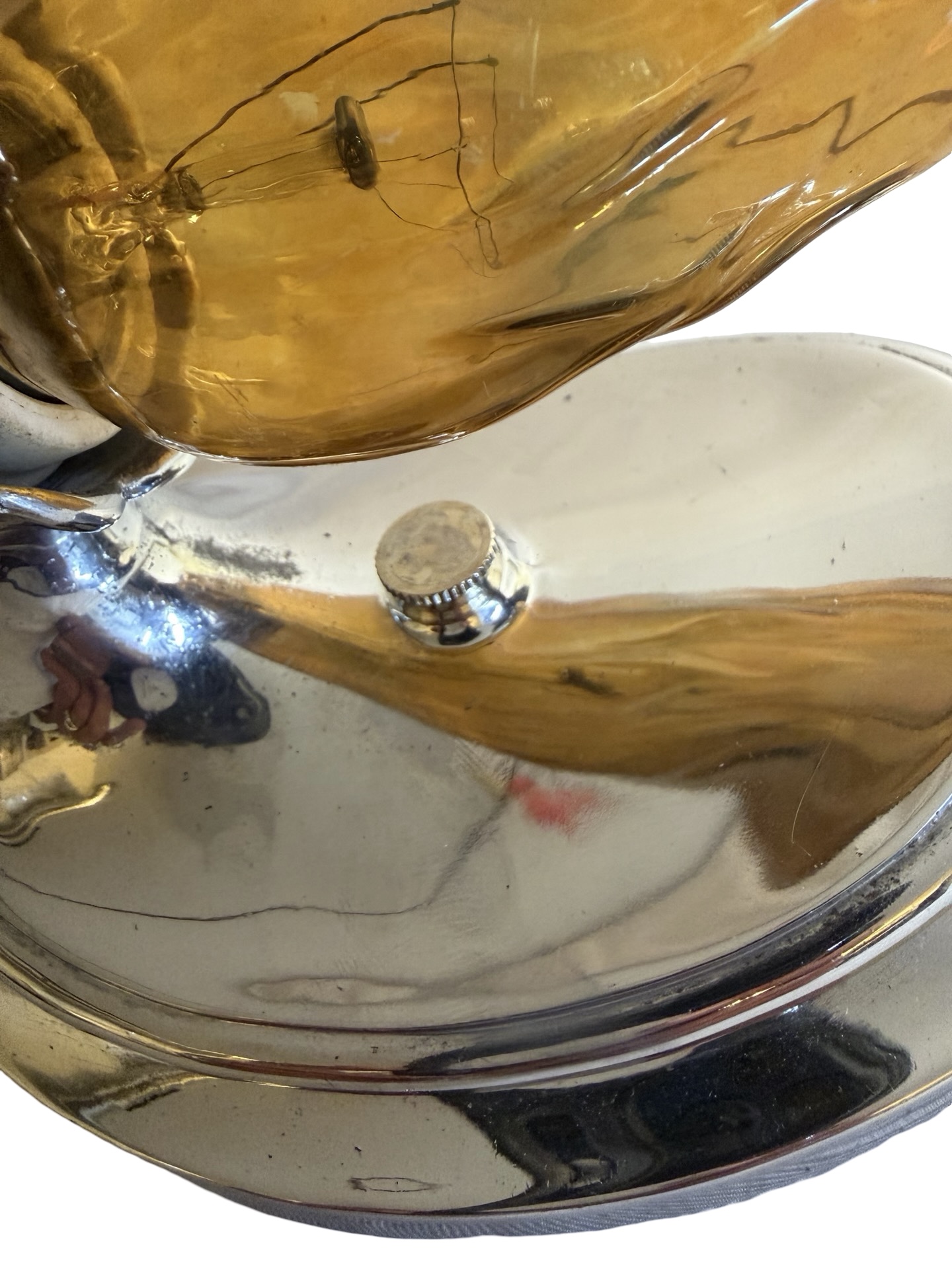 VL1407 Pair Art Deco c1925 Lightolier Nickel Plated Brass Sconces Restored - Image 5