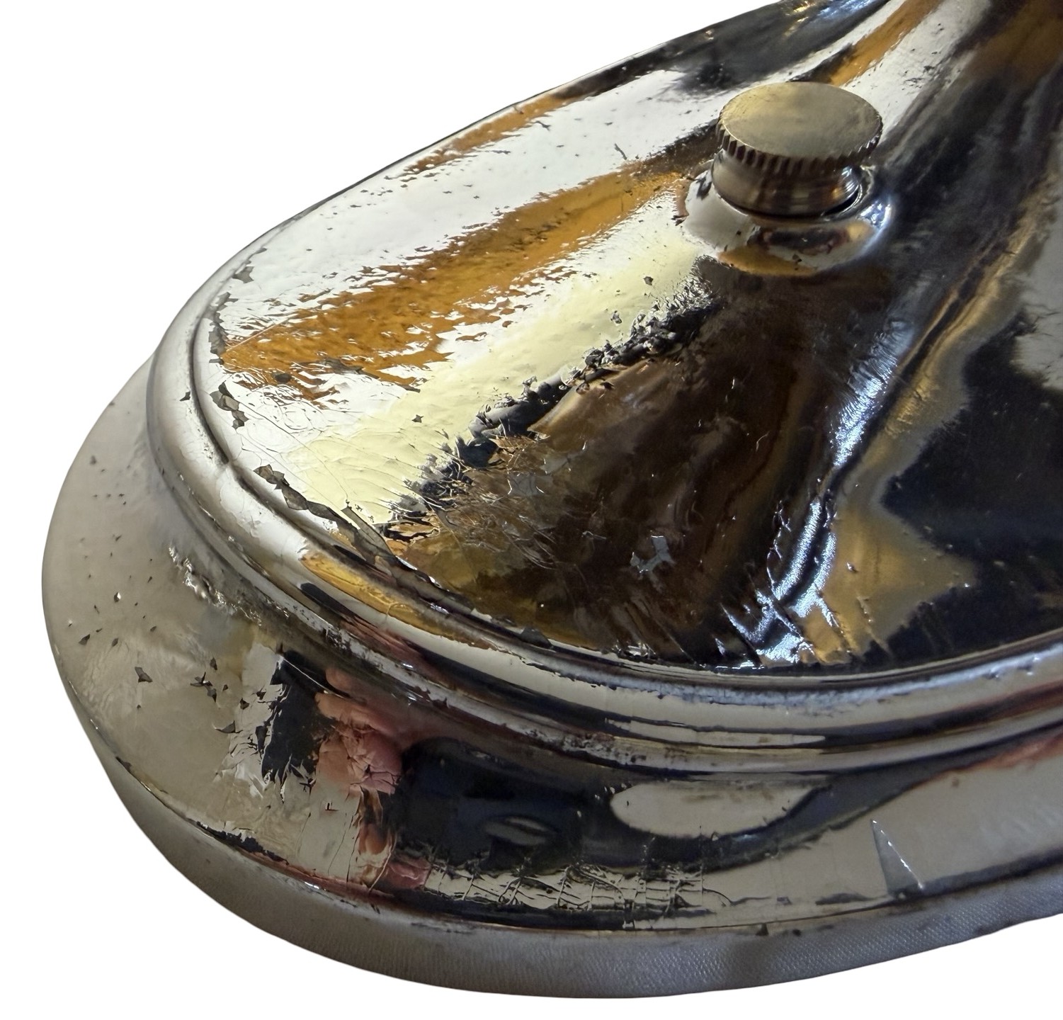 VL1407 Pair Art Deco c1925 Lightolier Nickel Plated Brass Sconces Restored - Image 9