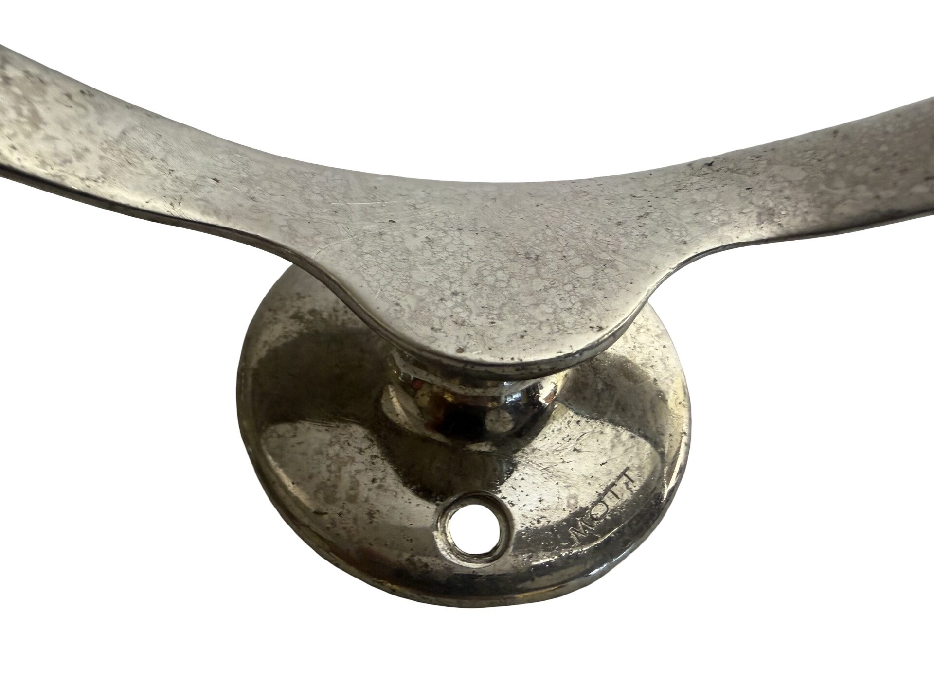 VBP1122 Antique c1908 JL Mott Nickel Plated Wall Mount Soap Dish Holder Restored - Image 6