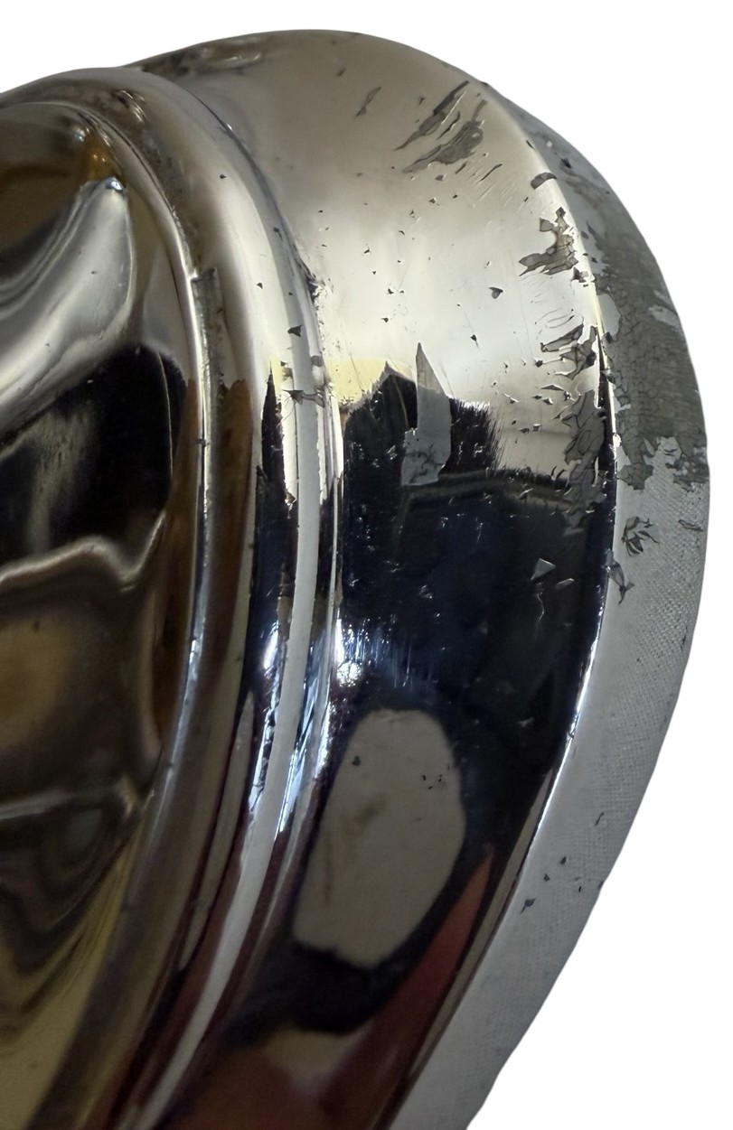 VL1407 Pair Art Deco c1925 Lightolier Nickel Plated Brass Sconces Restored - Image 6