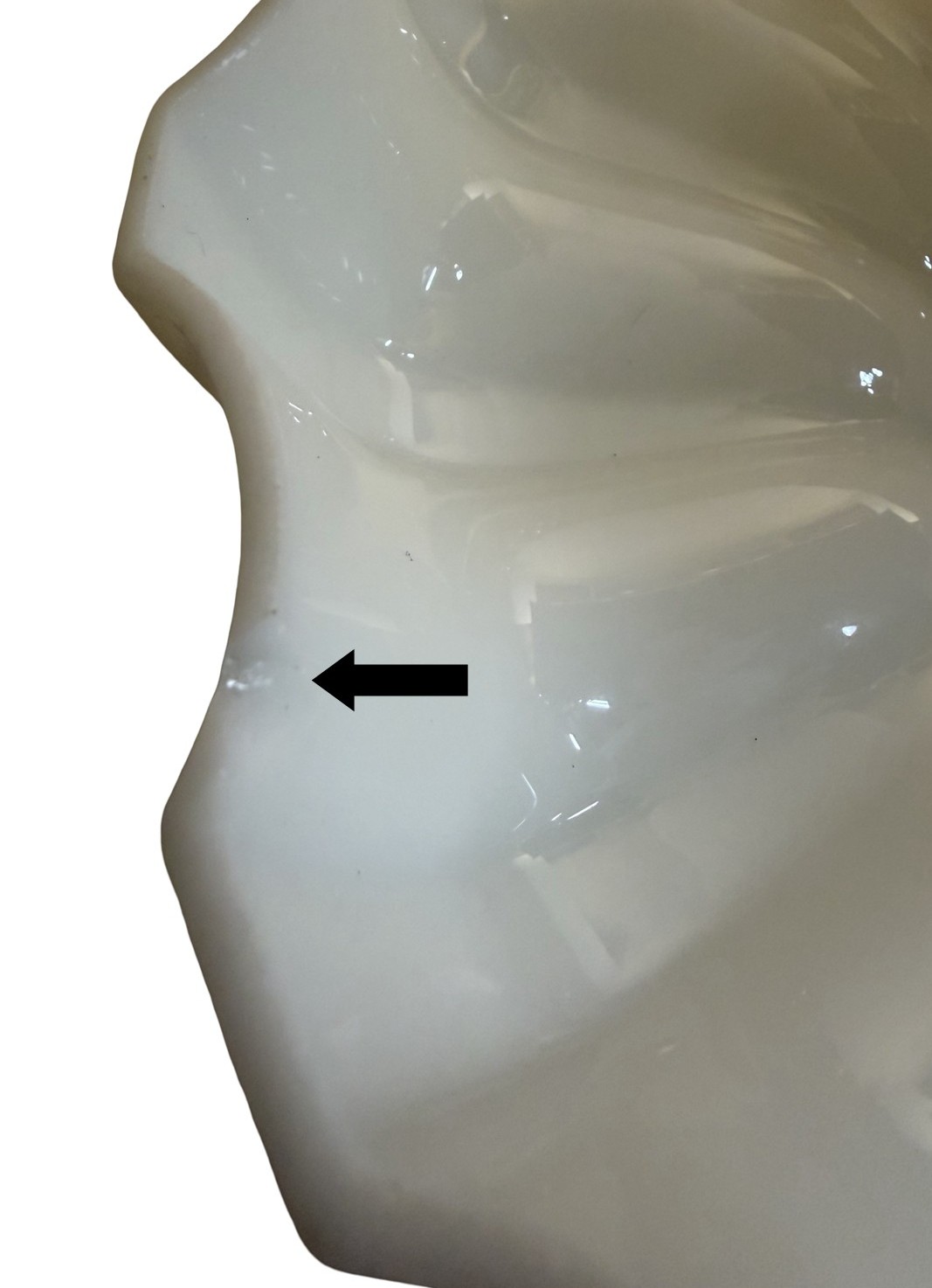 VL1412 Antique Brass c1910 Semi Flush Mount Milk Glass Sheffield Shade Restored - Image 5