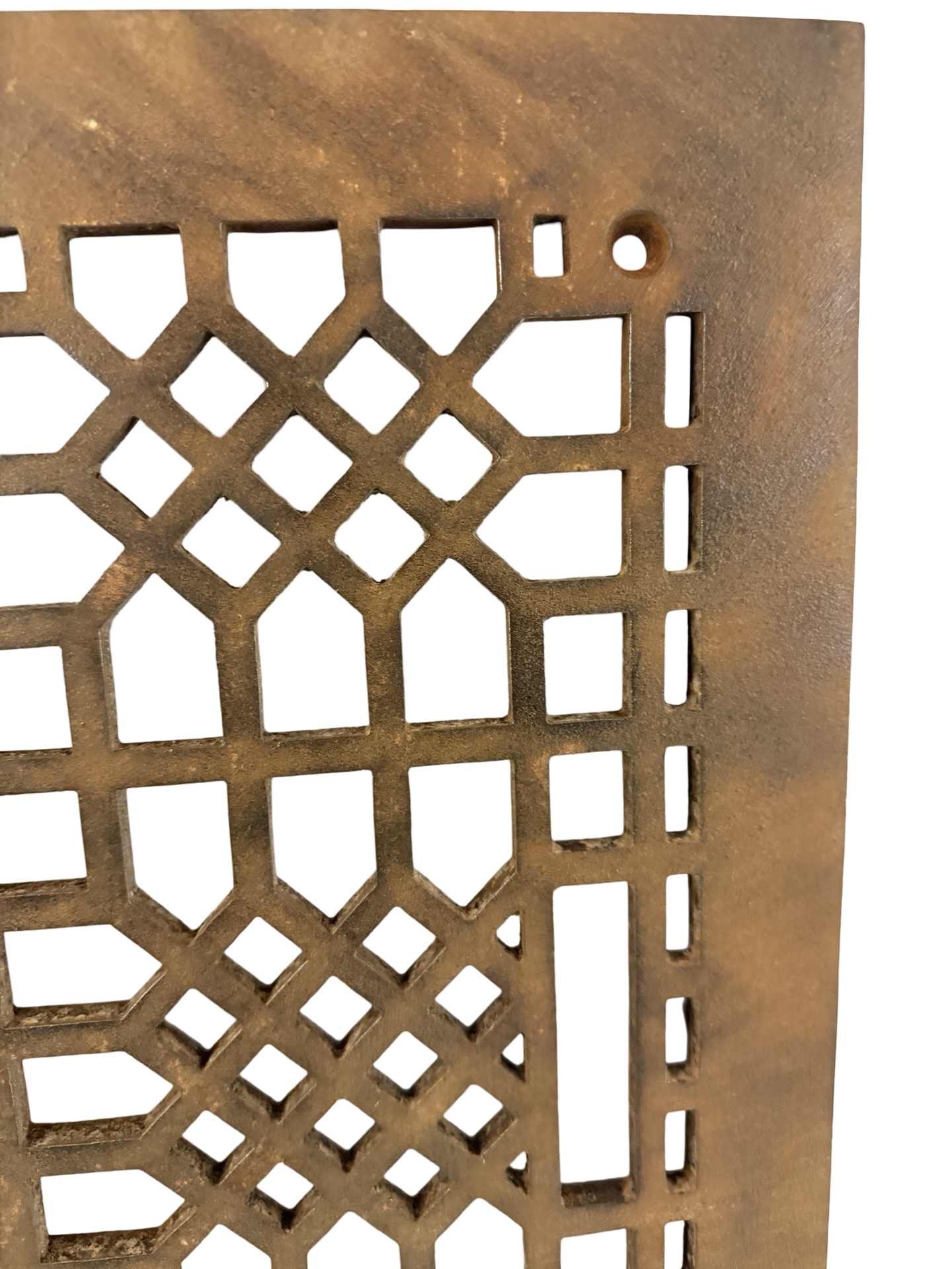 AC1015 Antique c1900 Cast Iron Grate 20 x 16 Cold Air Return Grate Vent MINT - Image 3
